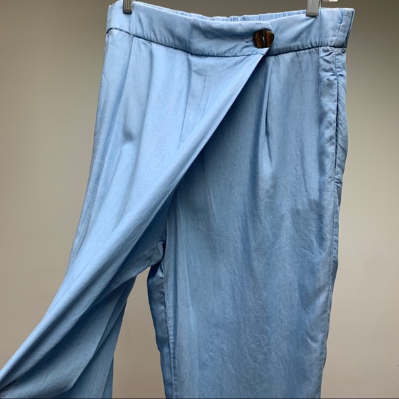 Zara | L | Wide Leg Cropped Pants - Picture 7 of 9